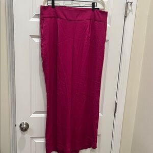 Express super high rise satin wide leg pant